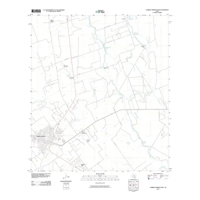 2010 Map of Carrizo Springs East, 2010 Print