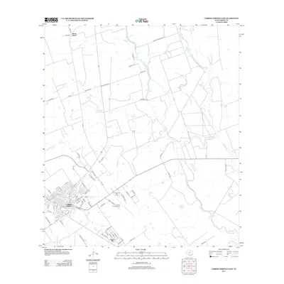 2013 Map of Carrizo Springs East, 2013 Print