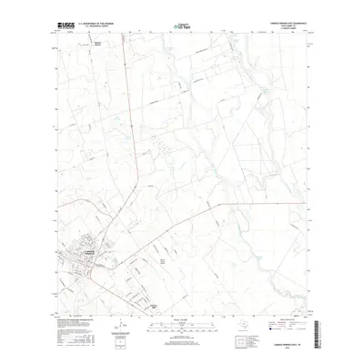 2016 Map of Carrizo Springs East, 2016 Print