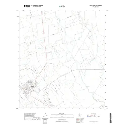 2019 Map of Carrizo Springs East, 2019 Print