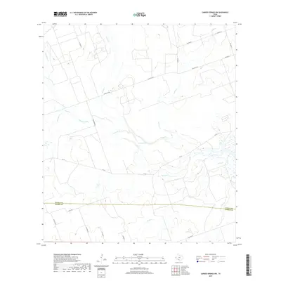 2019 Map of Carrizo Springs NW, 2019 Print