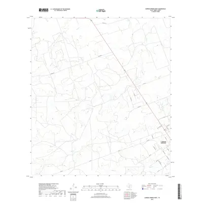 2019 Map of Carrizo Springs West, 2019 Print