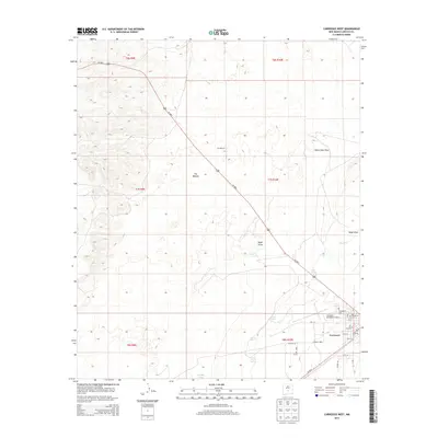 2013 Map of Carrizozo West, 2013 Print