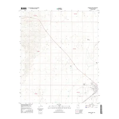 2017 Map of Carrizozo West, 2017 Print