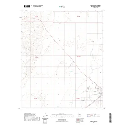 2020 Map of Carrizozo West, 2020 Print