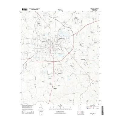 2014 Map of Carrollton, 2014 Print