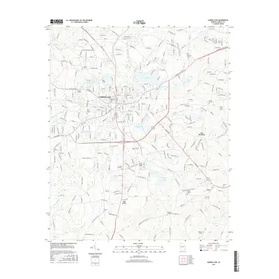 2017 Map of Carrollton, 2017 Print