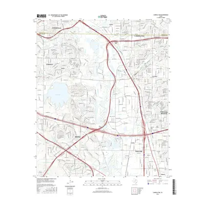 2016 Map of Carrollton, 2016 Print