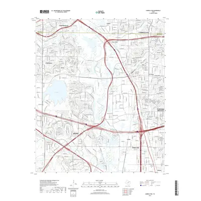 2019 Map of Carrollton, 2019 Print