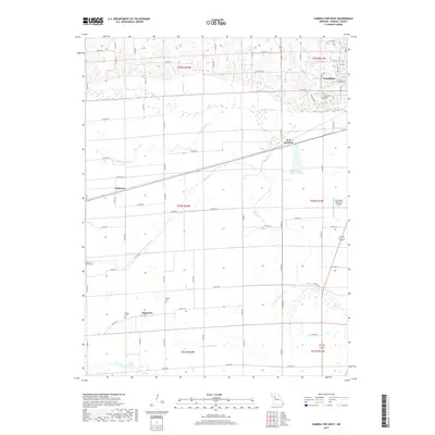 2017 Map of Carrollton West, 2017 Print