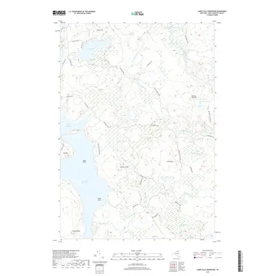 2019 Map of Carry Falls Reservoir, 2019 Print