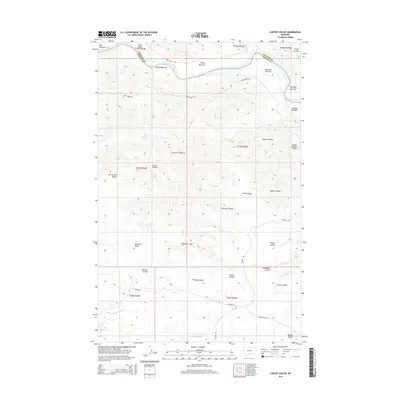2014 Map of Carter Coulee, 2014 Print