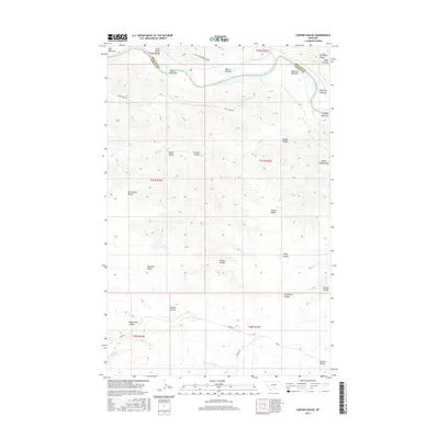 2017 Map of Carter Coulee, 2017 Print