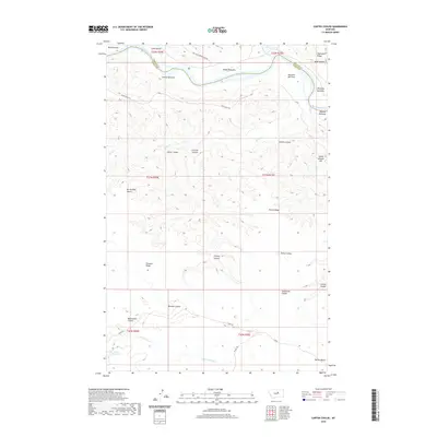 2020 Map of Carter Coulee, 2020 Print