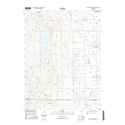 2016 Map of Carter Lake Reservoir, 2016 Print