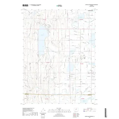 2019 Map of Carter Lake Reservoir, 2019 Print