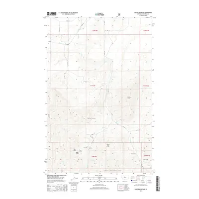 2014 Map of Carter Mountain, 2014 Print