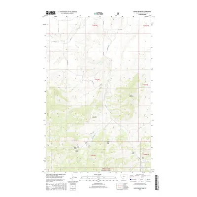 2017 Map of Carter Mountain, 2017 Print