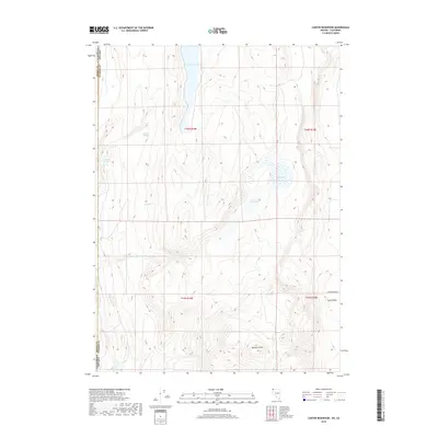 2018 Map of Carter Reservoir, 2018 Print
