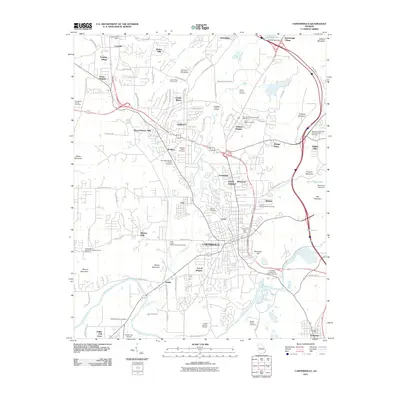 2011 Map of Cartersville, 2011 Print