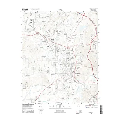 2014 Map of Cartersville, 2014 Print