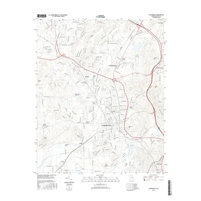 2017 Map of Cartersville, 2017 Print