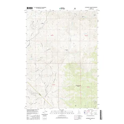 2017 Map of Cartwright Canyon, 2017 Print