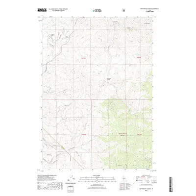 2020 Map of Cartwright Canyon, 2020 Print