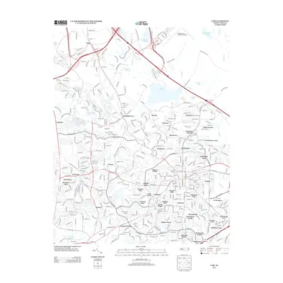 2013 Map of Cary, 2013 Print