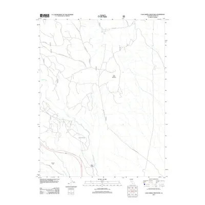 2012 Map of Casa Diablo Mountain, 2012 Print