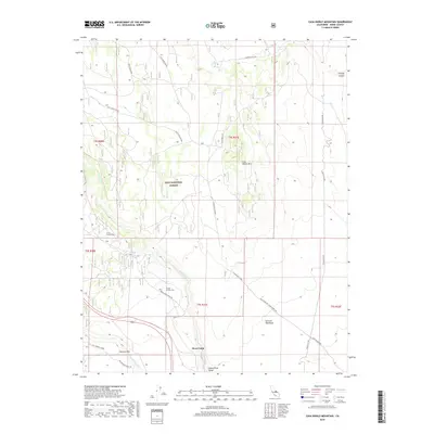 2018 Map of Casa Diablo Mountain, 2018 Print