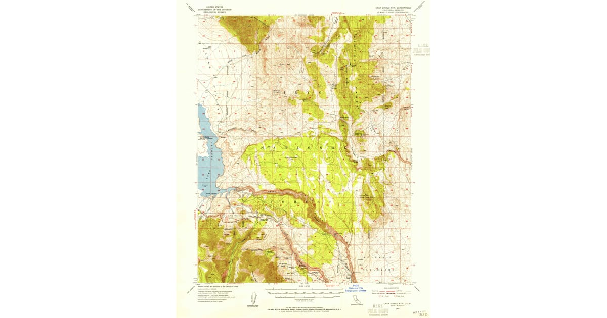 1950s Maps of North Landing, CA | Pastmaps