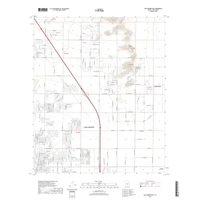 2018 Map of Casa Grande East, 2018 Print