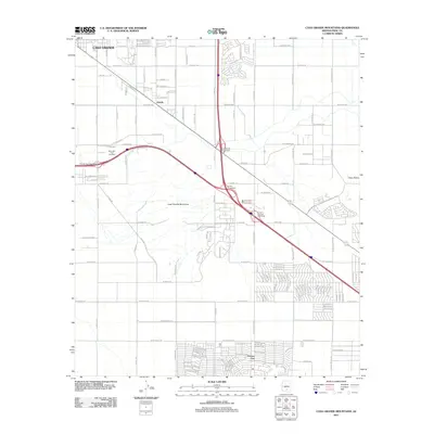 2011 Map of Casa Grande Mountains, 2011 Print