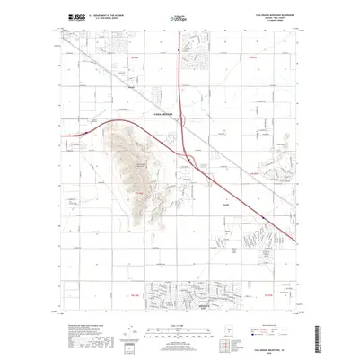 2018 Map of Casa Grande Mountains, 2018 Print