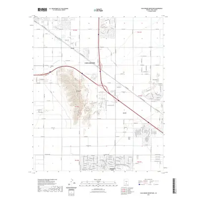 2021 Map of Casa Grande Mountains, 2021 Print