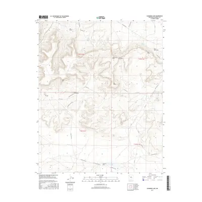 2017 Map of Casamero Lake, 2017 Print