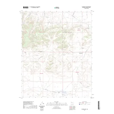 2023 Map of Casamero Lake, 2023 Print