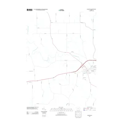2013 Map of Cascade, 2013 Print