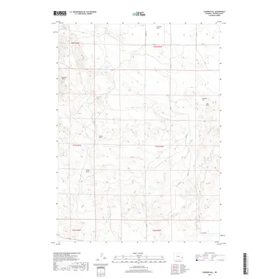 2017 Map of Casebier Hill, 2017 Print