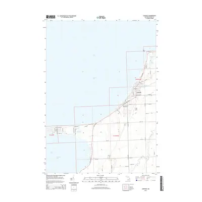 2014 Map of Caseville, 2014 Print