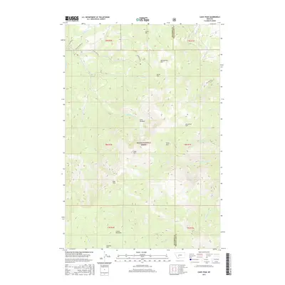 2017 Map of Casey Peak, 2017 Print