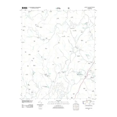 2011 Map of Cashes Valley, 2011 Print