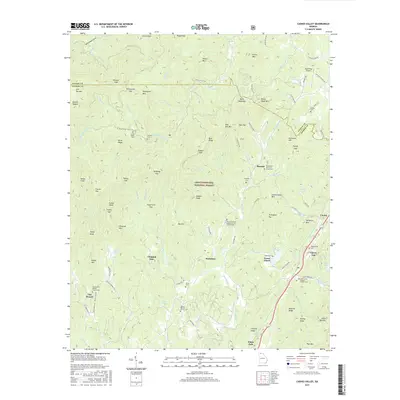 2017 Map of Cashes Valley, 2017 Print