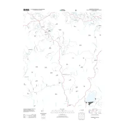 2013 Map of Cashiers, 2013 Print