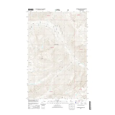 2014 Map of Cashmere Mountain, 2014 Print