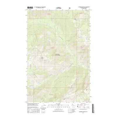 2017 Map of Cashmere Mountain, 2017 Print