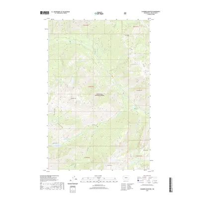 2020 Map of Cashmere Mountain, 2020 Print