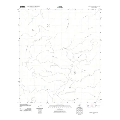 2010 Map of Casket Mountain, 2010 Print