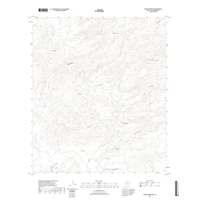 2019 Map of Casket Mountain, 2019 Print